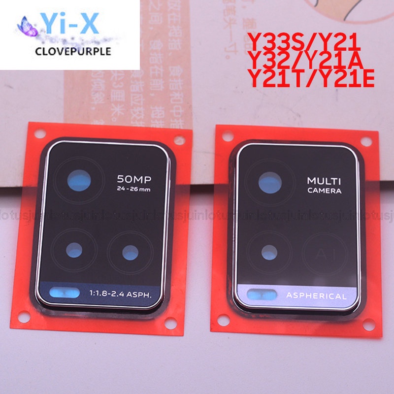 เลนส์กล้องด้านหลัง พร้อมแหวนกรอบ แบบเปลี่ยน สําหรับ Y33S Y32 Y21 Y21A y21T Y21E Vivo