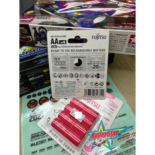 ถ่านชาร์จ Fujitsu รุ่น HR-3UTLA(4B) new (Mini 4wd TAMIYA) AA 1000mAh แพ็ค 4 ก้อน (ประกันศูนย์ไทย) Made In Japan ถ่าน