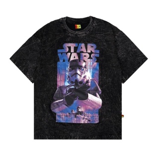 เสื้อยืดแขนสั้นเสื้อยืด ลาย Star WARS สีม่วงS-5XL