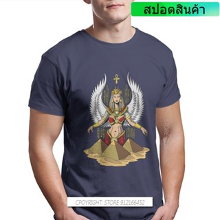 [S-5XL]เสื้อยืดผ้าฝ้าย พิมพ์ลายกราฟฟิค ตํานานอียิปต์ พระเจ้าอียิปต์โบราณ โอเวอร์ไซซ์ แฟชั่นฤดูร้อน สําหรับผู้ชาย