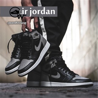 Qu230316 N8866k Air Jordan1 Shadow Og Joe Aj1 รองเท้ากีฬา รองเท้าวิ่ง บาสเก็ตบอล ข้อสูง สีดํา สีเทา แฟชั่นสําหรับผู้ชาย และผู้หญิง