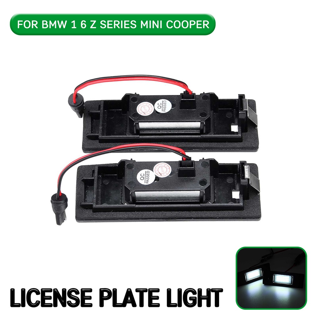 2 PC รถ LED จํานวนใบอนุญาตโคมไฟสําหรับ BMW E81 E87 E63 E64 M6 E85 E86 E9 Z4 F20 F21 F06 F12 F13 Mini