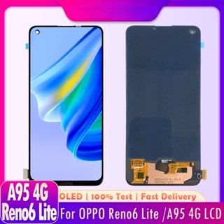 หน้าจอแสดงผลสัมผัสดิจิทัล LCD สําหรับ OPPO A95 4G CPH2365 Reno6 Lite CPH2365