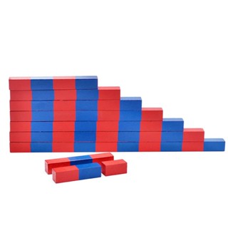 [mibum01eb] Montessori Red Blue Number Rods Count from 1 to 10 Numerical for Holiday