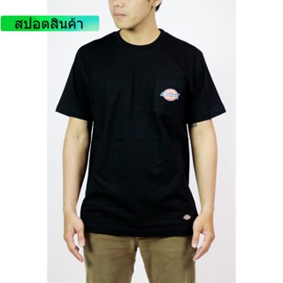 DICKIES เสื้อยืดผู้ชาย แขนสั้น DKWDT16140 HORSESHOE LOGO SHORT SS POCKET TEE N ผ้าฝ้ายแท้