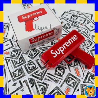 ถ่าน ปืนยิงเงิน ปืนยิงแบงค์ Supreme ปืนsupremeปืนยิงแบ้งค์มีไฟใช้ถ่าน ของเล่นปืนยิงธนบัตร ปืนสายเปย์ ปืนยิงแบงค์