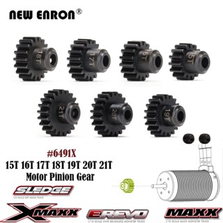 เฟืองพิเนียนมอเตอร์ เหล็ก 15T 16T 17T 18T 19T 20T 21T 1.0M 5 มม. สําหรับรถบังคับ Traxxas 1/5 1/6 XRT 8S X-MAXX 8S 1/10 E-Revo 2.0 New MAXX 4S 1/8 Sledge 6491X