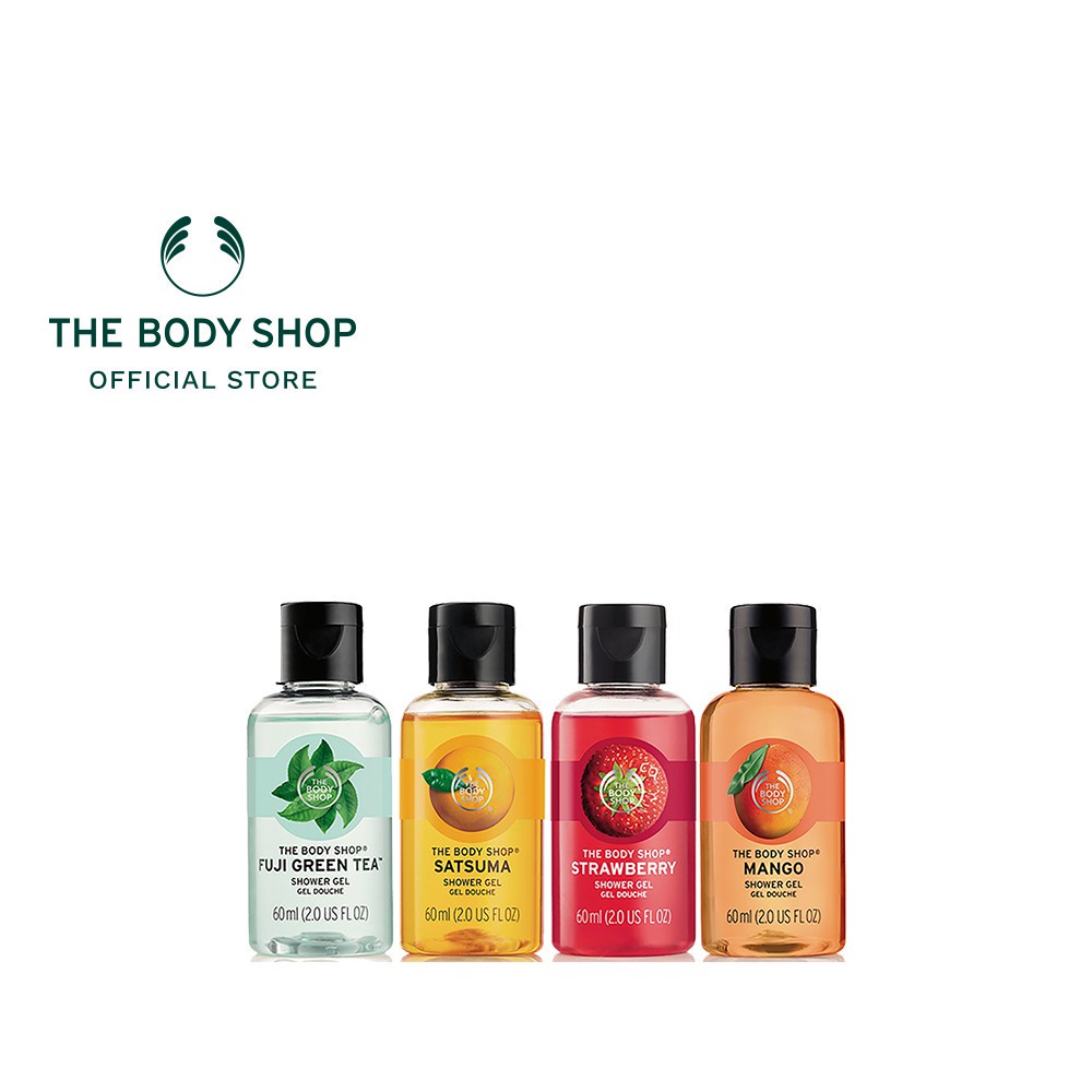 THE BODY SHOP SHOWER GEL TRAVEL SIZE เดอะบอดี้ ช็อป ชาวเวอร์ เจล ขนาดพกพา ทำความสะอาดผิวกาย เจล
