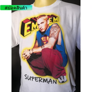 เสื้อวงนำเข้า Eminem Superman 8Mile Rapper Hiphop B-Boy MC Hip-Hop Hiphop Rap Skate Style Vintage