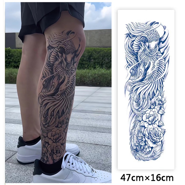 【COCO Magic tattoo】สติกเกอร์รอยสักชั่วคราว กึ่งถาวร กันน้ํา ติดทนนาน 15 วัน 47 ซม.*16 ซม.