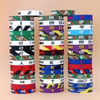 NBA Bracelet Bangle Basketball Double Layer Silicone Adjustable Wristband Warriors Basketball Star Baller Band（1-20） Best Service YM