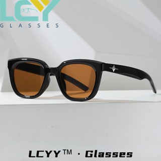 Lcyy2023 ใหม่ แว่นตากันแดดแฟชั่น ป้องกันรังสีอัลตราไวโอเลต แนวเรโทร สไตล์เกาหลี 29