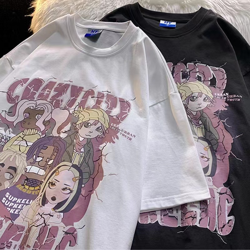 🌵Grace_chili🌵 2396 เสื้อยืดแฟชั่น oversize เสื้อผ้าเด้งๆ ลื่นๆ นุ่มๆ ทรงหลวม เสื้อยืดโอเวอร์ไซส์ สกร