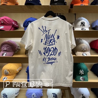 New ERAs เสื้อยืดแขนสั้น คอกลม ผ้าฝ้าย พิมพ์ลายโมโนแกรม ทรงหลวม แฟชั่นฤดูร้อน สําหรับผู้ชาย และผู้หญิง