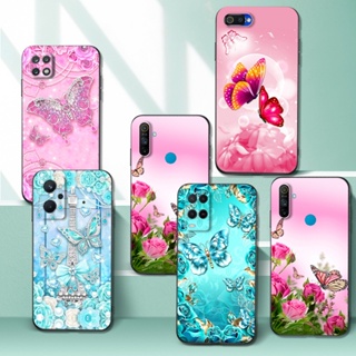 เคสโทรศัพท์มือถือ ซิลิโคน ลายผีเสื้อ หลากสี สําหรับ Realme GT Neo2 GT 5G 8 Pro 8i 9i