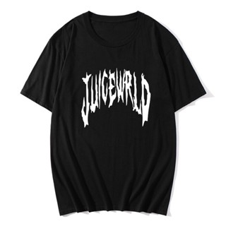 เสื้อยืดผ้าฝ้ายพรีเมี่ยม ใหม่ เสื้อยืดผ้าฝ้าย 100% พิมพ์ลาย Juice Wrld Rapper สไตล์ฮิปฮอป แฟชั่นฮาราจูกุ สําหรับผู้ชาย