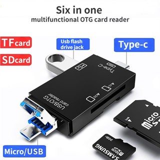 เครื่องอ่านการ์ด อเนกประสงค์ OTG โทรศัพท์มือถือ Type-C Android Micro-TF SD card-USB