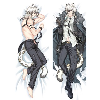 ปลอกหมอน คอสเพลย์ อนิเมะ Arknights Dakimakura สีเงิน สําหรับผู้ชาย