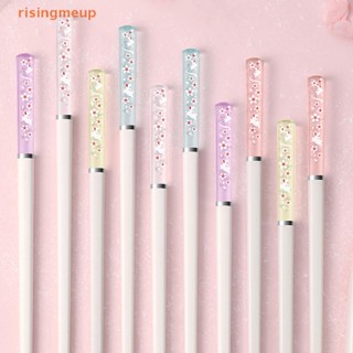 [risingmeup] สับอาหาร กันลื่น ลายกระต่าย ซากุระ สีเหลืองอําพัน ใช้ซ้ําได้