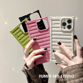 เคสโทรศัพท์มือถือนิ่ม กันตก ลายกระเป๋าเดินทาง สีพื้น สร้างสรรค์ สําหรับ Apple Iphone 14promax 13 13promax 12 14pro 11 7 8