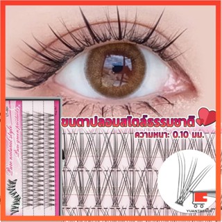 ขนตาปลอมแบบธรรมชาติ /8/10/11/12/14 มม. ต่อขนตาแต่ละช่อ ขนตาปลอมธรรมชาติ False Eyelashes