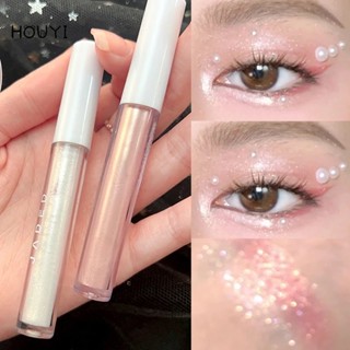 Pearlescent Diamond Shining Liquid Eyeliner / Smoothing Silver Glitter Liquid Eyeliner / Monochrome Lasting Eye Shadow Makeup