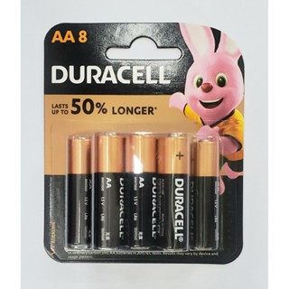 ถ่าน Duracell Alkaline AA แพค 8 ก้อน ของแท้ ถ่าน