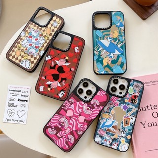 Casetify เคสโทรศัพท์มือถือ TPU กันกระแทก ลายดิสนีย์ Alice in Wonderland มีกระจกด้านข้าง สําหรับ iPhone 14 Pro MAX 11 12 13 Pro MAX 14 Plus