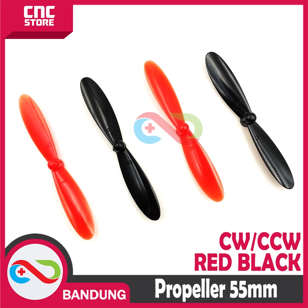 PROPELLER 55MM 2 ชุดสําหรับ 720 8520 CORELESS MICRO MOTOR RED BLACK