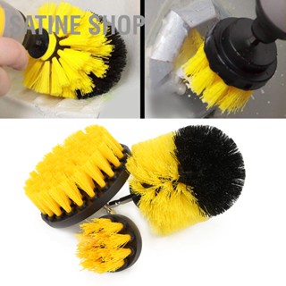 SaTine Shop 3pcs เจาะ แปรงทำความสะอาด Power Scrubber Scrub Bit Tile Grout Cleaner เส้นผ่านศูนย์กลาง 2 "3.5" 4"