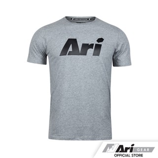 ARI SIGNATURE LIFESTYLE TEE - GRAY/BLACK เสื้อยืด อาริ ซิกเนเจอร์ สีเทา_01