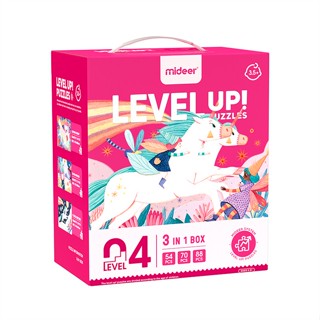 นายอินทร์ Mideer มิเดียร์ Level up 4  ชุด 3 in1 จิ๊กซอว์ยูนิคอร์นสุดหรรษา