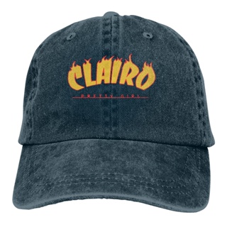 หมวกเบสบอล ผ้ายีน ลายโลโก้ Clairo สามารถปรับได้ เหมาะกับของขวัญฮาโลวีน สําหรับเพาะกาย เล่นเบสบอล