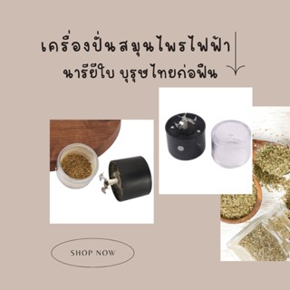 เครื่องบดสมุนไพรไฟฟ้า เครื่องบดสมุนไพร USB ของเล่น ของสะสม สายเขียว