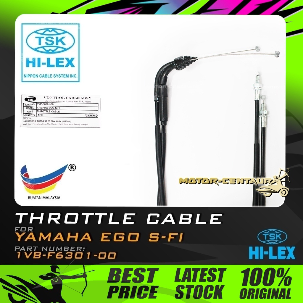TALI/KABEL MINYAK TSK THROTTLE CABLE 1VB-F6301-00 YAMAHA EGO-S FI