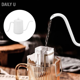 Daily U Spout Coffee Pot Professional ความจุ 600ml กาต้มน้ำกาแฟคอห่านสแตนเลสสำหรับเดินทางที่บ้าน