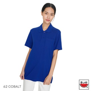 แตงโม (SUIKA) - เสื้อแตงโมคอปก POLO ชาย-หญิง (62 COBALT)