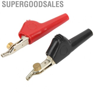 Supergoodsales 1Set Non Stripping Test Clips With  Cupronickel Electrical Clamps 25mm♪