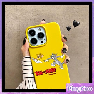 PingCoo - Candy Case For iPhone 14 13 12 11 Plus Pro Max XR TPU Soft Glossy Yellow Case Cute Cartoon Camera Protection Shockproof Back Cover