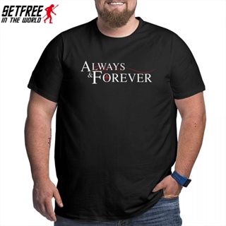 oversize T-shirt 【Plus Size】gildan เสื้อยืดแขนสั้น ผ้าฝ้าย 100% พิมพ์ลาย Nklaus Mikaelson The Always And Forever สําหรับ