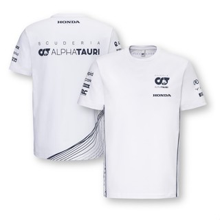 เสื้อยืด ลายทีม Scuderia AlphaTauri 2023 สีขาว