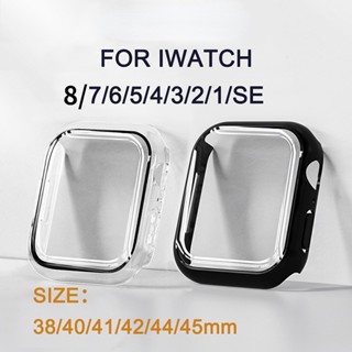 เคสสมาร์ทวอทช์ PC และกระจก สําหรับ apple watch iWatch 8 7 6 5 4 3 2 1 SE 38 มม. 41 มม. 42 มม. 44 มม. 41 มม. 40 มม. 45 มม.