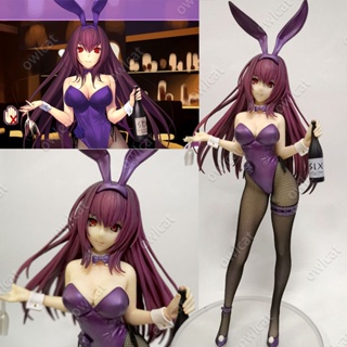 โมเดล Fate Grand Order Scathach (Costume Piercing Bunny Ver.) FGO Lancer 24cm 1/7 Size Queen of the Land of Shadows No.70 Servant SSR 5Star Figure Packed in Box Model