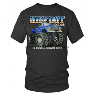 สินค้าขายดี เสื้อยืด พิมพ์ลายรถบรรทุก The Monster Truck ไซซ์ S- 2XL ส่งฟรี