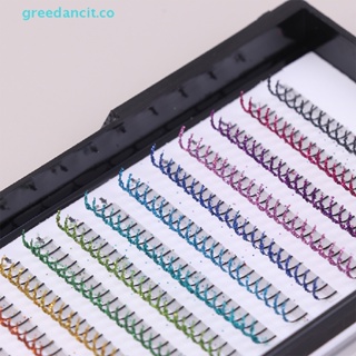 Greedancit ขนตาปลอม 12 สี สําหรับแต่งหน้า