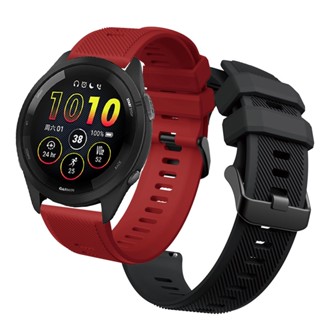 สายนาฬิกาข้อมือ ซิลิโคนนิ่ม สีโรสโกลด์ สําหรับ Garmin Forerunner 265 Garmin Forerunner 55