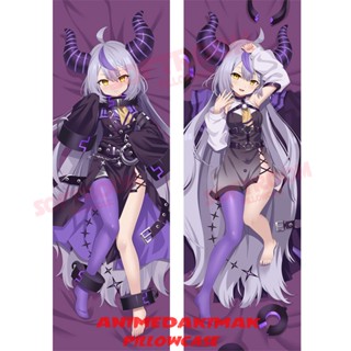 La+ Laplus Darknesss Hololive Japan VTuber Dakimakura ปลอกหมอนอิงโซฟา แบบนิ่ม ลายอนิเมะญี่ปุ่น Otaku ขนาด 50x160 ซม. DK4158