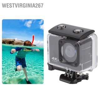 Westvirginia267 กล้องใต้น้ํา 4K Hd Wifi 2.4G 30 ม. กันน้ํา พร้อมรีโมตคอนโทรล อุปกรณ์เสริม สําหรับเล่นกีฬา