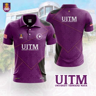 เสื้อยืด พิมพ์ลาย DESIGN UNIVERSITI (UITM) | เสื้อโปโล Baju Jersey Sublimation | เสื้อยืดแขนสั้น