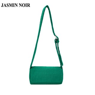 Jasmin NOIR กระเป๋าสะพายไหล่ ผ้ากํามะหยี่ เรียบง่าย สําหรับผู้หญิง